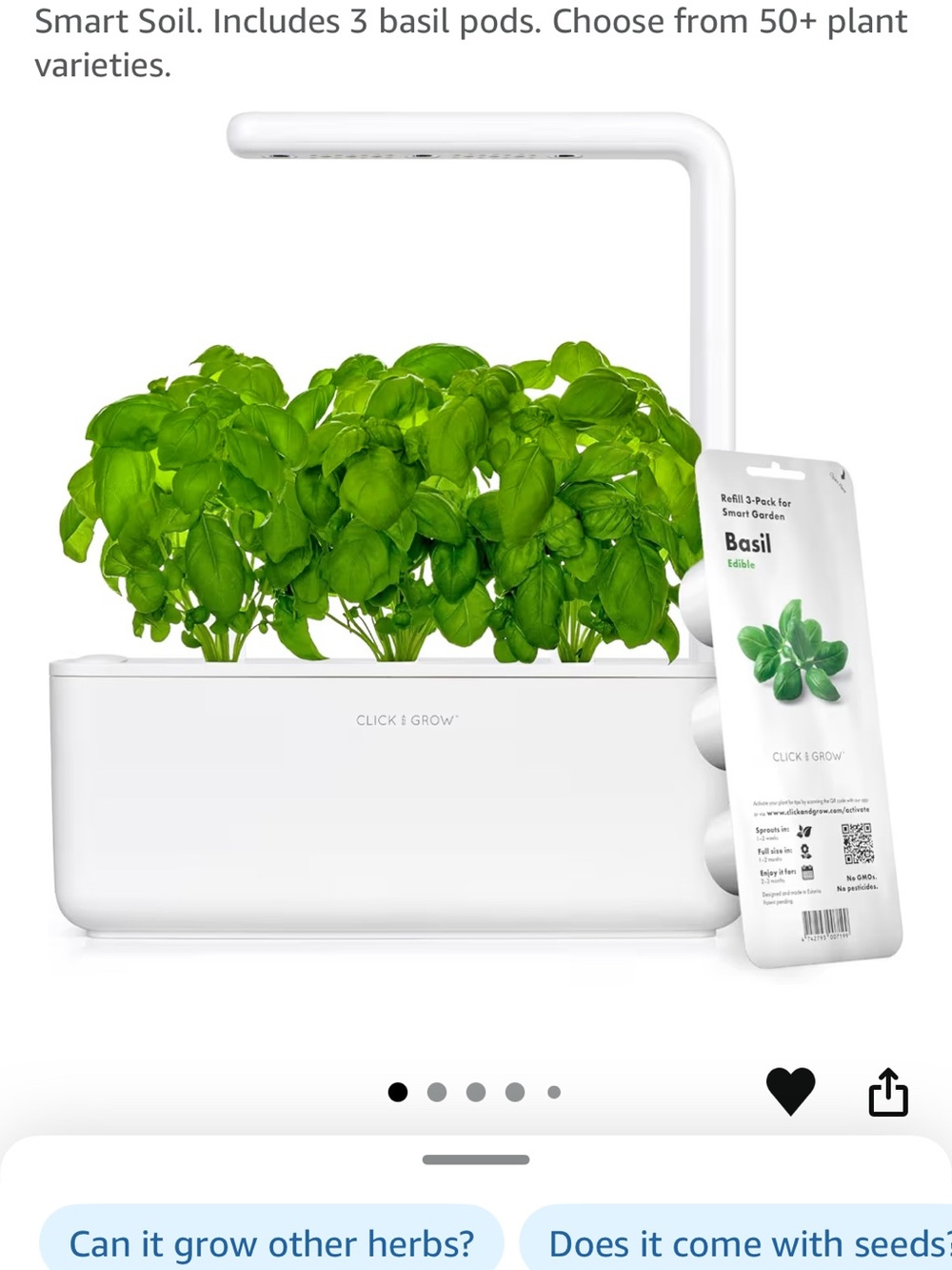 Smart Indoor Herb Garden — White